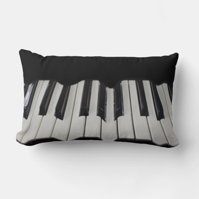 Warped Piano Nycklar Cushion Lumbarkudde (Framsida)