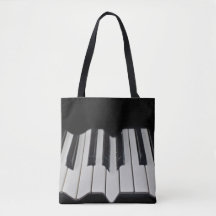 Warped Piano Nycklar Tote Bag