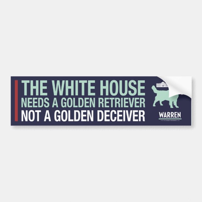 Warren 2020 - Borggård - guld- Retriever Bildekal (Framsidan)