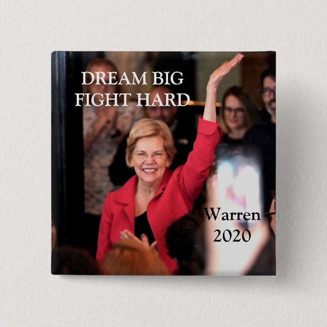 Warren 2020 - Dröm- stort slagsmål hårt Knapp (Framsida)