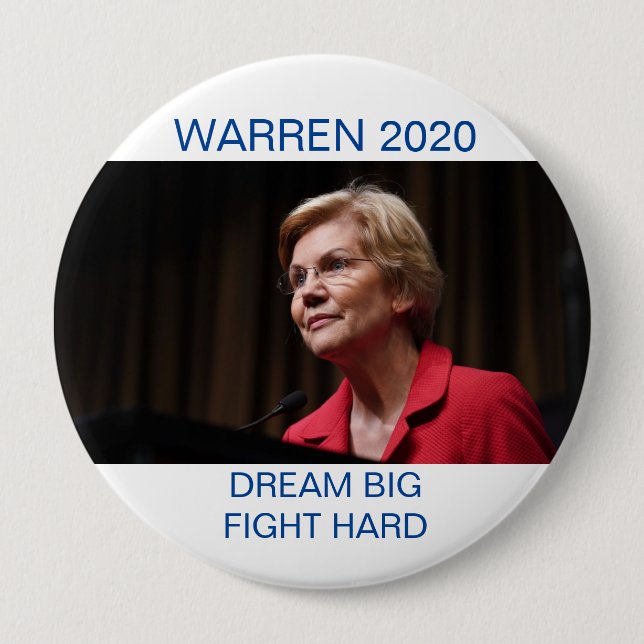 WARREN 2020 DRÖM- STORT SLAGSMÅL HÅRT KNAPP (Framsida)