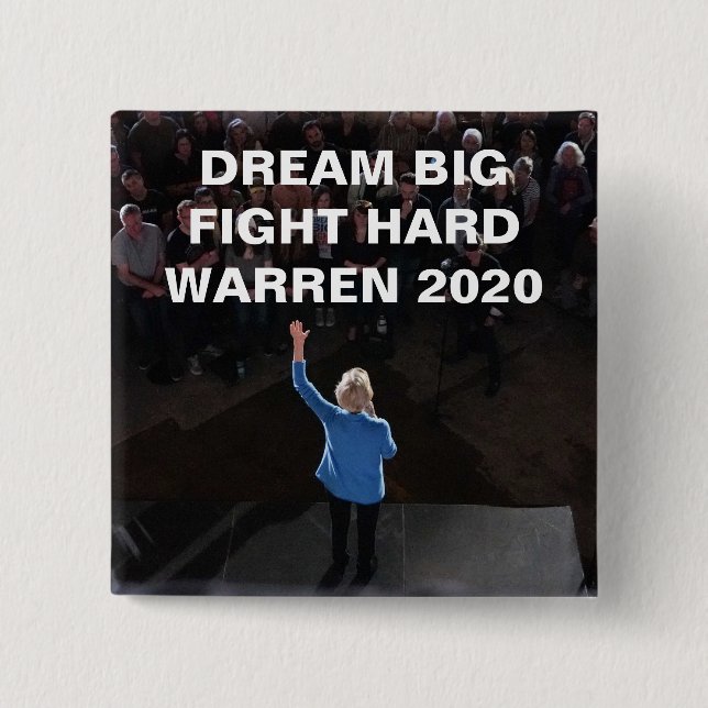 Warren 2020 - DRÖM- STORT SLAGSMÅL HÅRT Knapp (Framsida)