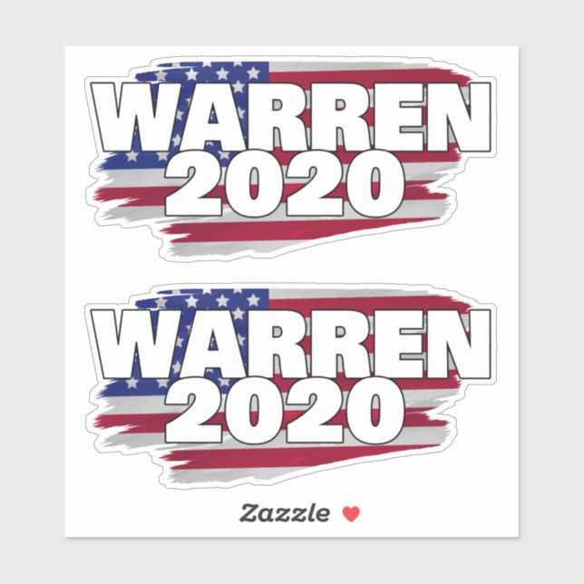 Warren 2020 klistermärken (Ark)