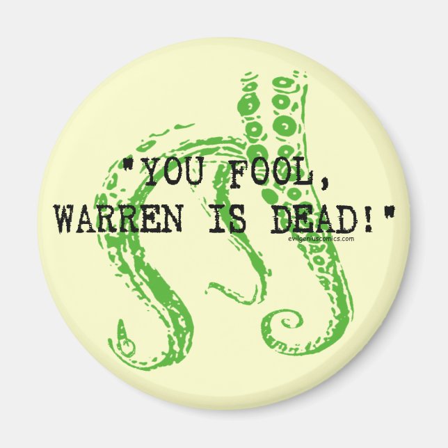 Warren är död H. P. Lovecraft Magnet (Framsidan)