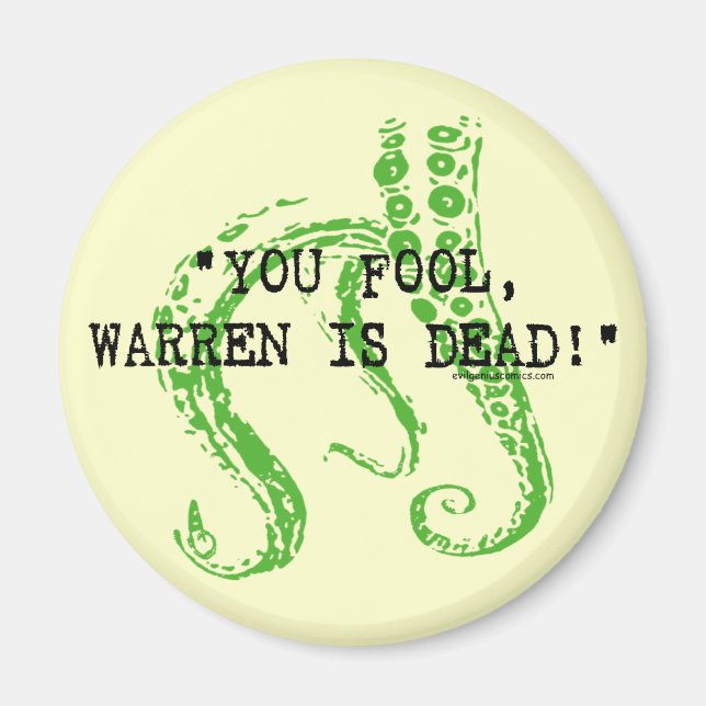 Warren är död H. P. Lovecraft Magnet (Framsidan)