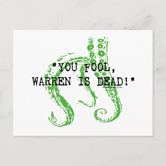 Warren är död H. P. Lovecraft Vykort (Framsida)