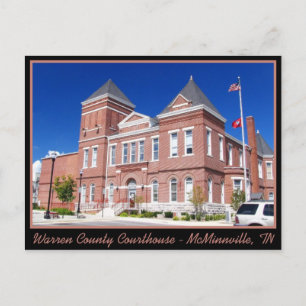 Warren County Domstol - McMinnville, TN Vykort