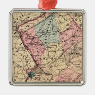 Warren County NJ Julgransprydnad Metall