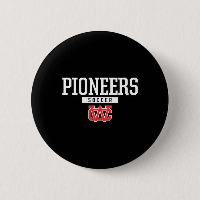 Warren County Pioneers Logotyp Fotboll Hs  Knapp (Framsida)
