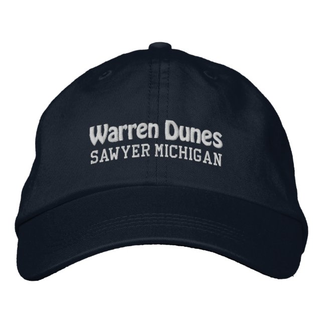 Warren Dunes Embroized Baseball Hat Broderad Keps (Framsida)