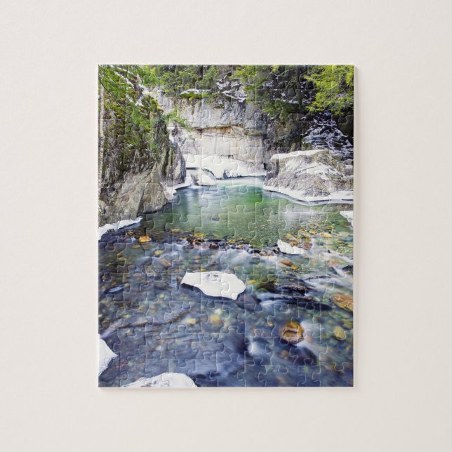 Warren Falls Vermont Pussel (Vertikal)