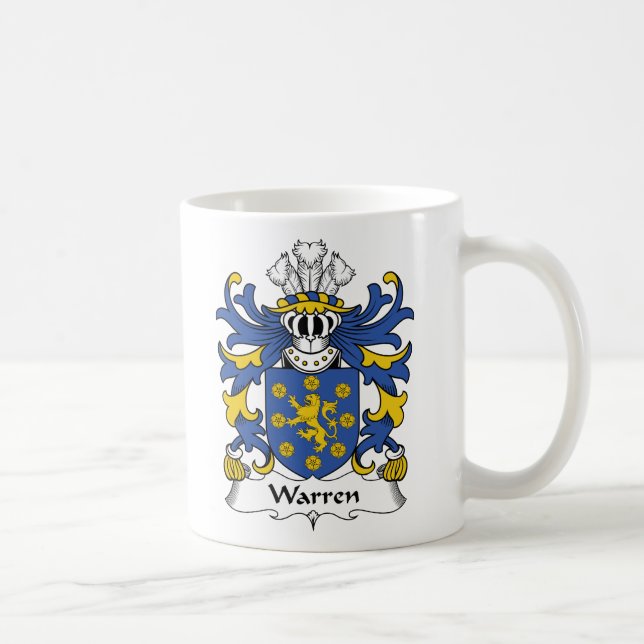 Warren familjvapensköld kaffemugg (Höger)