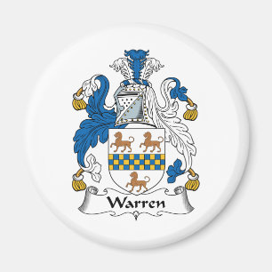 Warren familjvapensköld magnet