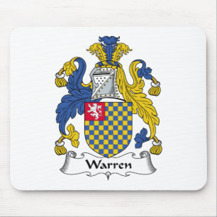Warren familjvapensköld musmatta