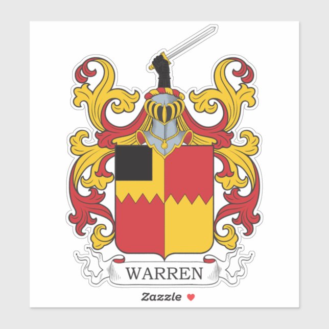 Warren Family Crest Klistermärken (Ark)