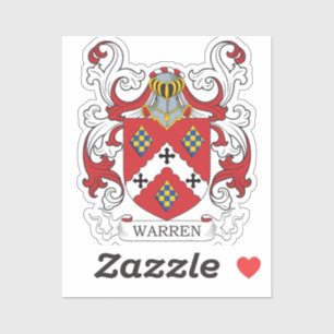 Warren Family Crest Klistermärken