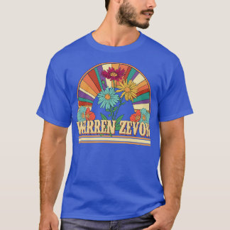 Warren Flowers Namn Zevon Personlig Gifts Retro T Shirt