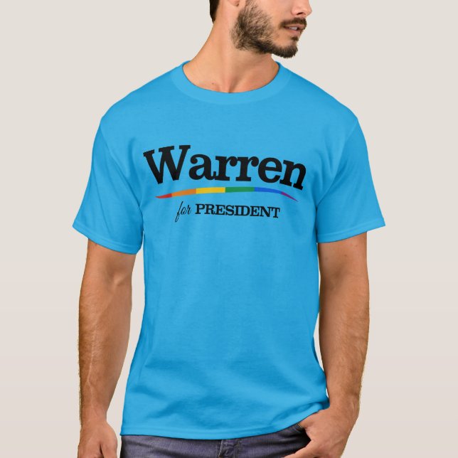 Warren for President T Shirt (Framsida)