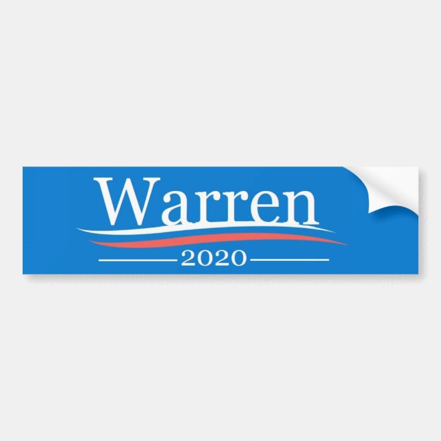Warren för presidenten, 2020, klassikerBernie Bildekal (Framsidan)