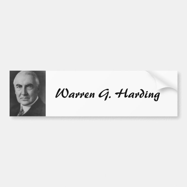 Warren G. Harding 29 Bildekal (Framsidan)
