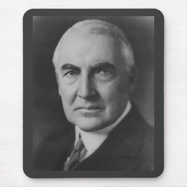 Warren G. Harding 29:e presidenten Musmatta (Framsidan)