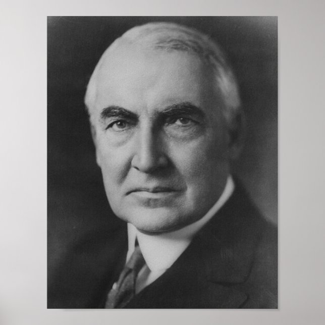 Warren G. Harding 29:e presidenten Poster (Framsidan)