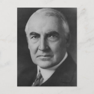 Warren G. Harding 29:e presidenten Vykort