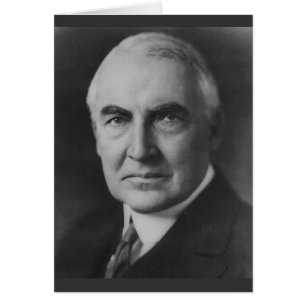 Warren G. Harding 29 Hälsningskort
