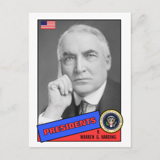 Warren G. Harding Baseball Card Vykort