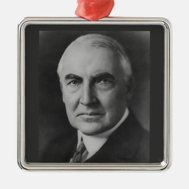Warren G. Harding Julgransprydnad Metall (Framsidan)