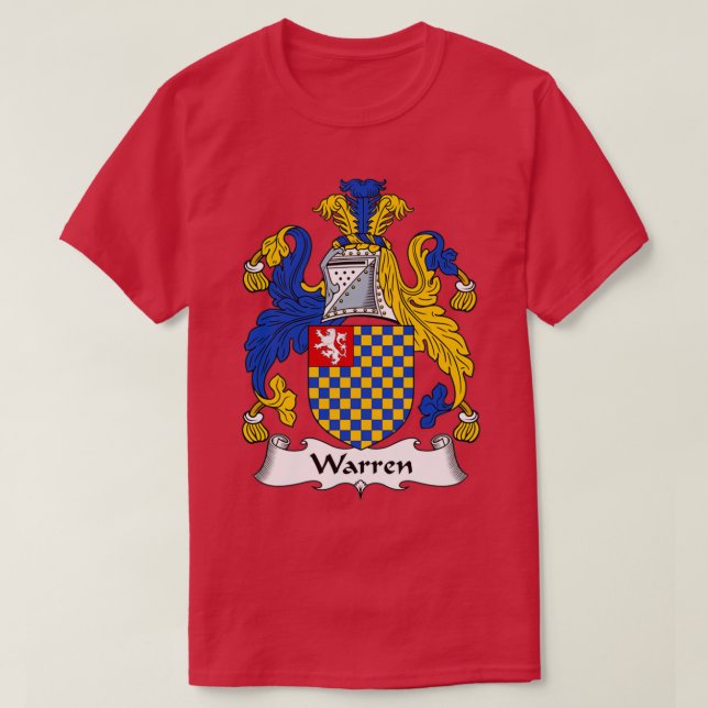 Warren Jackar Arm Family Crest T Shirt (Design framsida)