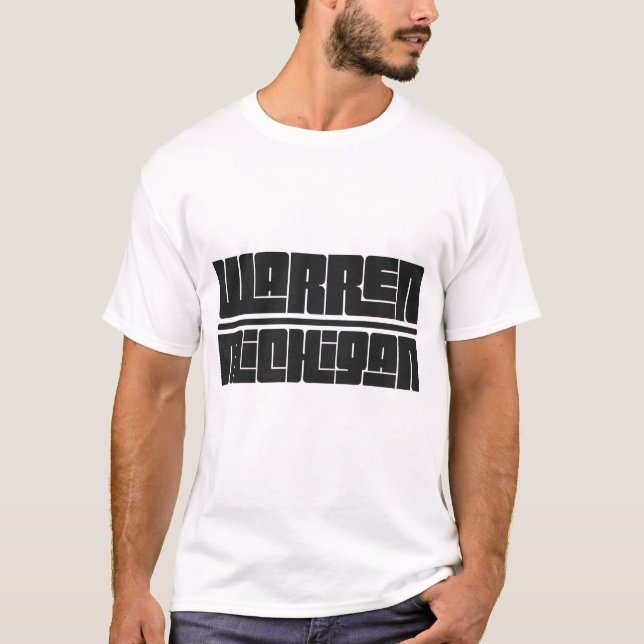 Warren - Michigan T Shirt (Framsida)