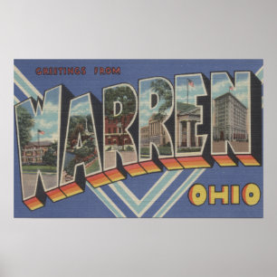 Warren OhioLarge brev ScenesWarren, OH Poster