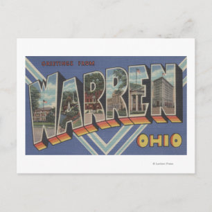 Warren, OhioStora Bokstavs ScenerWarren, OH Vykort