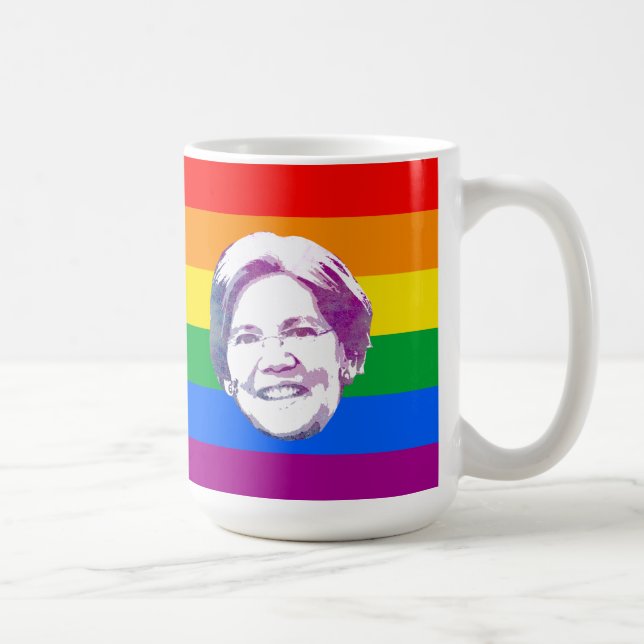 Warren regnbågsränder kaffemugg (Höger)