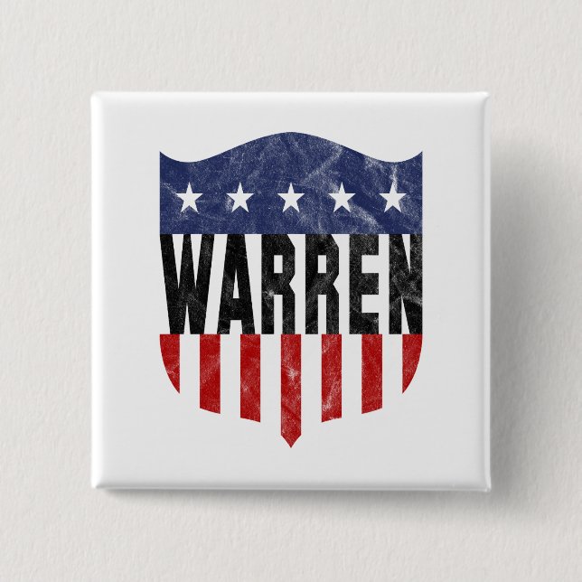 WARREN stars och stripes Knapp (Framsida)