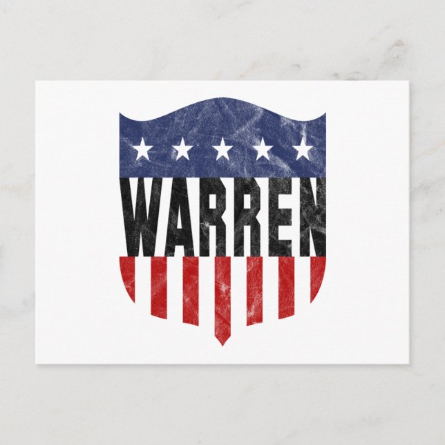 WARREN stars och stripes Vykort (Framsida)