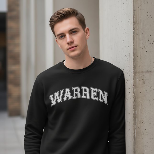 WARREN Universitetsskjorta Amerika College Lång Ärmad Tröja (Skapare uppladdad)