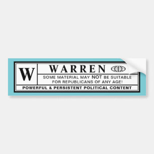 Warren Warning Label Bildekal