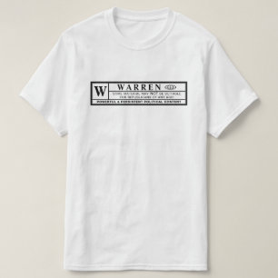 Warren Warning Label T Shirt