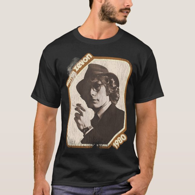Warren Zevon 1980 T Shirt (Framsida)