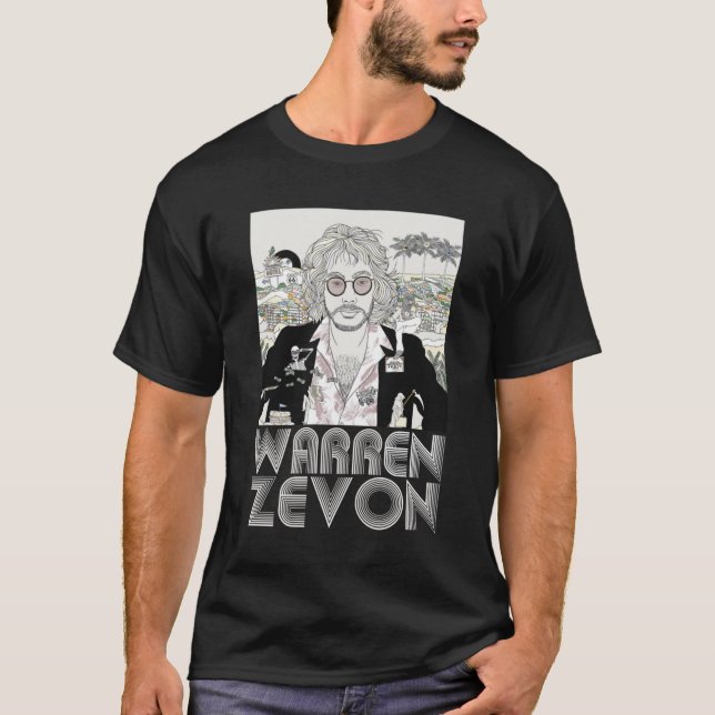 WARREN ZEVON 3 T SHIRT (Framsida)