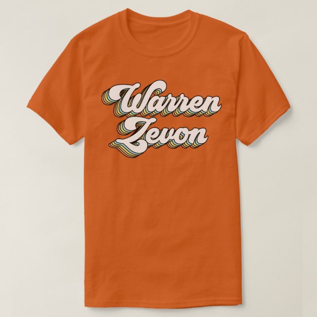 warren zevon t shirt (Design framsida)