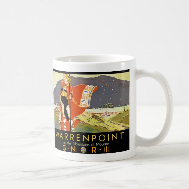 Warrenpint och bergen i Mourne Kaffemugg (Höger)