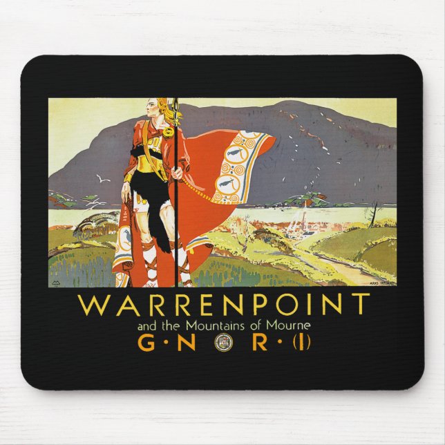 Warrenpint och bergen i Mourne Musmatta (Framsidan)