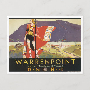 Warrenpoint och bergen i Mourne Vykort