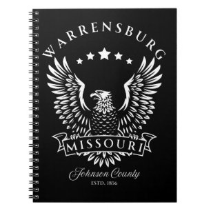 Warrensburg Johnson County Missouri Vintage Eagle Anteckningsbok