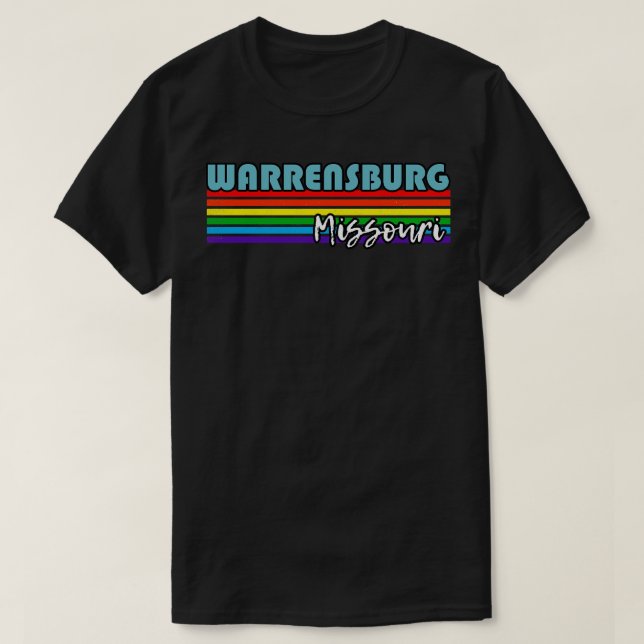 Warrensburg Missouri Pride Warrensburg LGBT Gift L T Shirt (Design framsida)