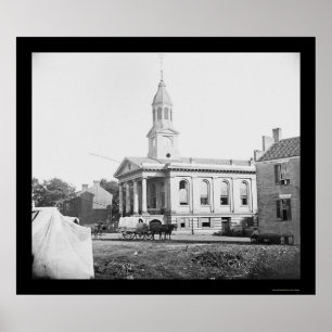 Warrenton VA-domstol 1862 Poster