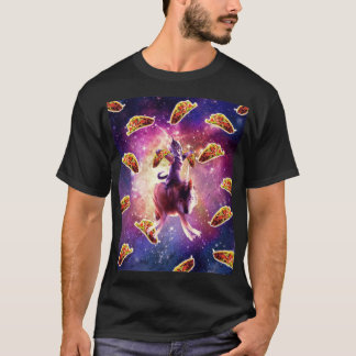 Warriary Space Cat On Varg Unicorn T Shirt